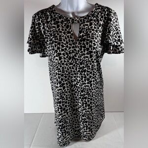 Women’s Cowgirl animal Print Top  Size XL